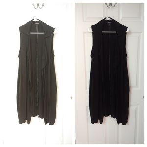 Flowy Long Sleeveless Cardigan